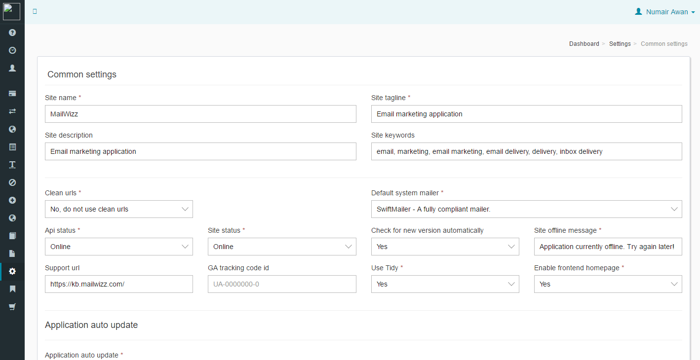 Url swift. Mail Wizz. MAILWIZZ. MAILWIZZ настройка. Campaign tracking options MAILWIZZ.