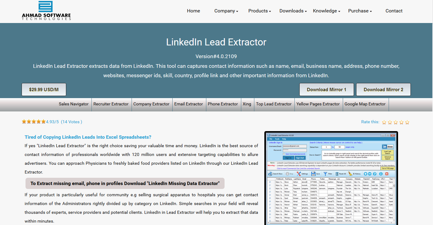 linkedin email extractor