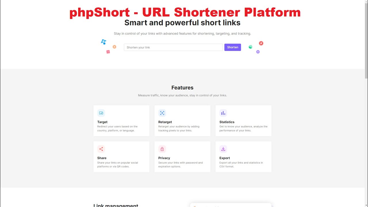 phpshort-url-shortener-platform-nulled-free-download